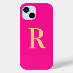 Modern Monogramm Hot Pink Case-Mate iPhone Hülle
