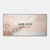 Modern, Monogramm, Salon, Glitzer (Imitat)