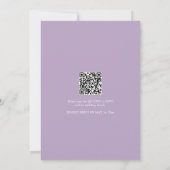 Modern Monogramm Save the Date (Rückseite)