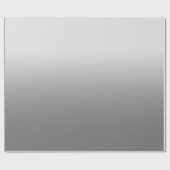 Modern Monotone Gray Ombre Geschenkpapier (Flach)