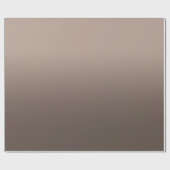 Modern Monotone Taupe Brown Ombre Geschenkpapier (Flach)