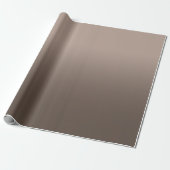 Modern Monotone Taupe Brown Ombre Geschenkpapier (Ungerollt)