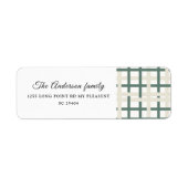 Modern Montauk Grid Green & Beige (Vorne)