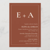 Modern Moody Photo Wedding Invitation with QR code Einladung (Vorderseite)