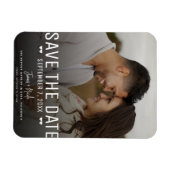 Modern Moody Save the Date Wedding Foto Magnet (Horizontal)