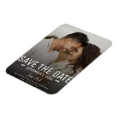 Modern Moody Save the Date Wedding Foto Magnet (Linke Seite)