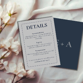 Modern Moody Wedding Enclosure Card Begleitkarte