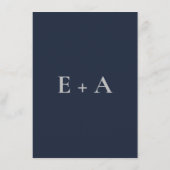 Modern Moody Wedding Enclosure Card Begleitkarte (Rückseite)