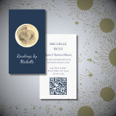 Modern Moon Crystal Ball Tarot Reader Visitenkarte