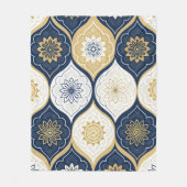 Modern Moroccan Geometric Seamless Pattern Fleecedecke (Vorderseite)