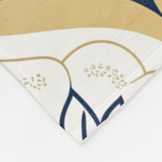 Modern Moroccan Geometric Seamless Pattern Fleecedecke (Ecke)