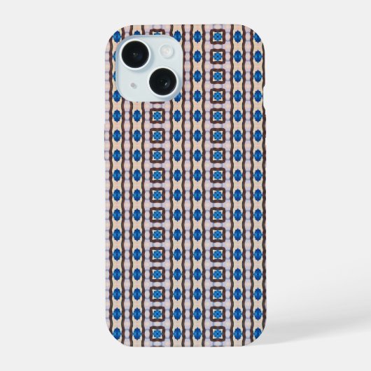 Modern mosaic geometric abstract pattern 1298 iPhone 15 hülle (Rückseite)