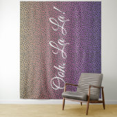 Modern Mosaik Animal Print Rainbow Wandteppich (Beispiel)