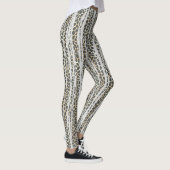 Modern Mosaik Stripe Animal Print Leggings (Rechts)