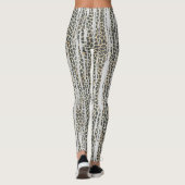 Modern Mosaik Stripe Animal Print Leggings (Rückseite)