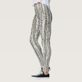 Modern Mosaik Stripe Animal Print Leggings (Links)