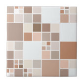 Modern Mosaik Tan Chocolate Kitchen Tile Fliese (Vorderseite)