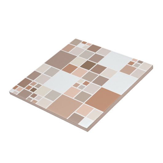 Modern Mosaik Tan Chocolate Kitchen Tile Fliese (Seite)
