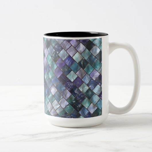 Modern Mosaik Tiles Pattern Kaffeemaschine Tasse (Rechts)