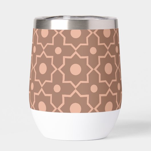 Modern Moscha Mousse Dusty Pink Geometric Shape (Rückseite)