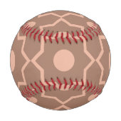 Modern Moscha Mousse Dusty Pink Geometric Shape Baseball (Rückseite)