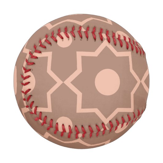 Modern Moscha Mousse Dusty Pink Geometric Shape Baseball (Vorderseite Links)
