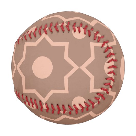 Modern Moscha Mousse Dusty Pink Geometric Shape Baseball (Rückseite Links)