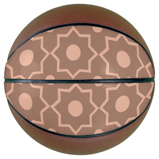 Modern Moscha Mousse Dusty Pink Geometric Shape Basketball (Vorderseite)