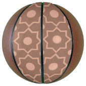 Modern Moscha Mousse Dusty Pink Geometric Shape Basketball (Vertikal)