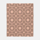 Modern Moscha Mousse Dusty Pink Geometric Shape Fleecedecke (Vorderseite)