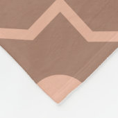 Modern Moscha Mousse Dusty Pink Geometric Shape Fleecedecke (Ecke)