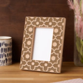 Modern Moscha Mousse Dusty Pink Geometric Shape Geätzte Rahmen (Linke Ecke)