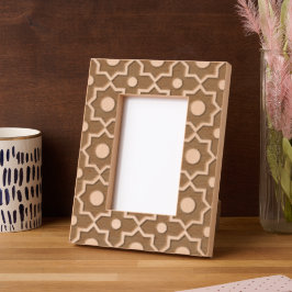 Modern Moscha Mousse Dusty Pink Geometric Shape Geätzte Rahmen