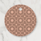 Modern Moscha Mousse Dusty Pink Geometric Shape Geschenkanhänger (Rückseite)