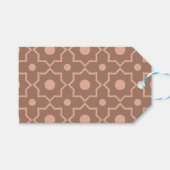 Modern Moscha Mousse Dusty Pink Geometric Shape Geschenkanhänger (Vorderseite (Horizontal))