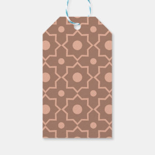 Modern Moscha Mousse Dusty Pink Geometric Shape Geschenkanhänger