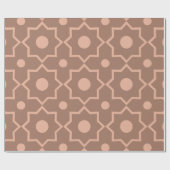 Modern Moscha Mousse Dusty Pink Geometric Shape Geschenkpapier (Flach)