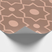 Modern Moscha Mousse Dusty Pink Geometric Shape Geschenkpapier (Ecke)