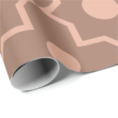 Modern Moscha Mousse Dusty Pink Geometric Shape Geschenkpapier (Rolleneckpunkt)