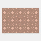 Modern Moscha Mousse Dusty Pink Geometric Shape Geschenkpapier Set (Vorderseite 3)