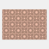 Modern Moscha Mousse Dusty Pink Geometric Shape Geschenkpapier Set (Vorderseite 2)
