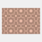 Modern Moscha Mousse Dusty Pink Geometric Shape Geschenkpapier Set (Vorderseite)