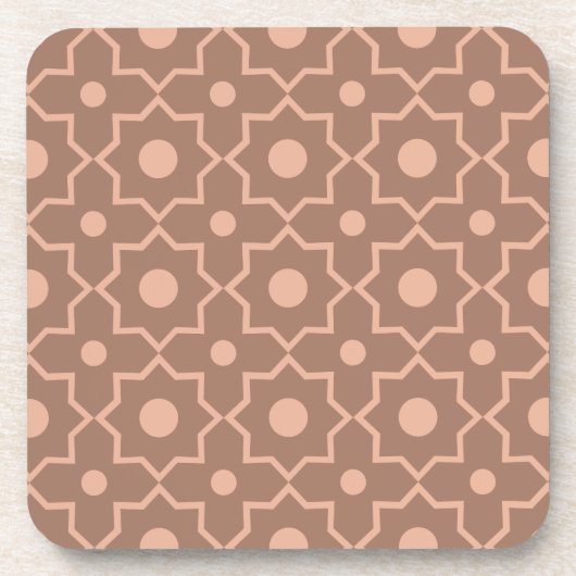Modern Moscha Mousse Dusty Pink Geometric Shape Getränkeuntersetzer (Vorderseite)