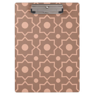 Modern Moscha Mousse Dusty Pink Geometric Shape Klemmbrett