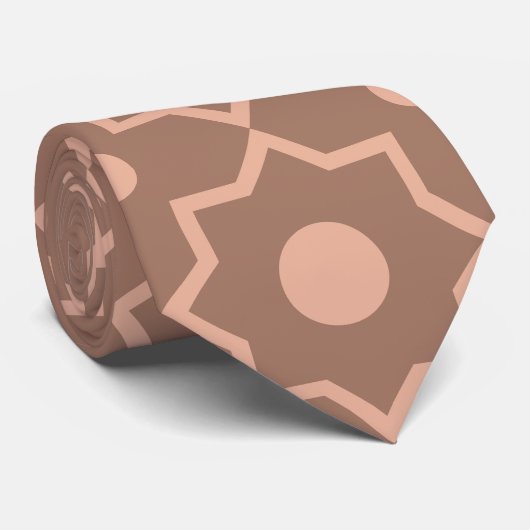 Modern Moscha Mousse Dusty Pink Geometric Shape Krawatte (Gerollt)