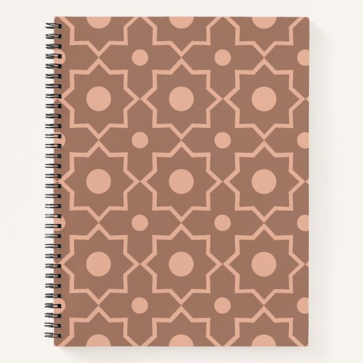 Modern Moscha Mousse Dusty Pink Geometric Shape Notizblock (Vorderseite)