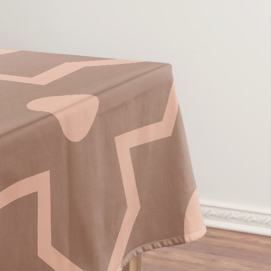 Modern Moscha Mousse Dusty Pink Geometric Shape Tischdecke (Beispiel)