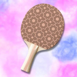 Modern Moscha Mousse Dusty Pink Geometric Shape Tischtennis Schläger