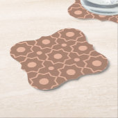 Modern Moscha Mousse Dusty Pink Geometric Shape Untersetzer (angewinkelt)