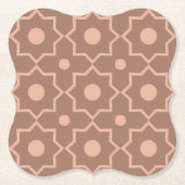 Modern Moscha Mousse Dusty Pink Geometric Shape Untersetzer (Vorderseite)
